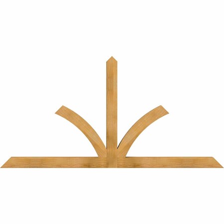 Ekena Millwork Richland Rough Sawn Timber Gable Bracket, Western Red Cedar, 84"W x 42"H x 4"D x 4"F, 12/12 Pitch GBW084X42X0404RIC00RWR